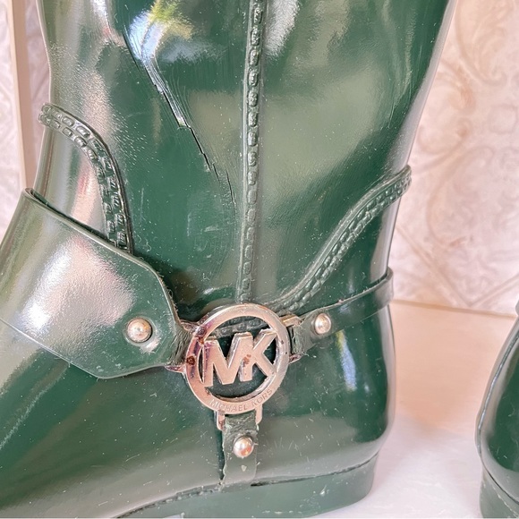 Michale Kors - Green Rain boots- 10 - Picture 8 of 15